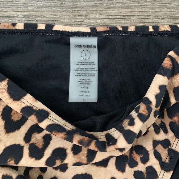 Good American Always Fits Cutout Monokini Swimsuit - Size 3XL/6 - Leopard - NWOT - Picture 9 of 11